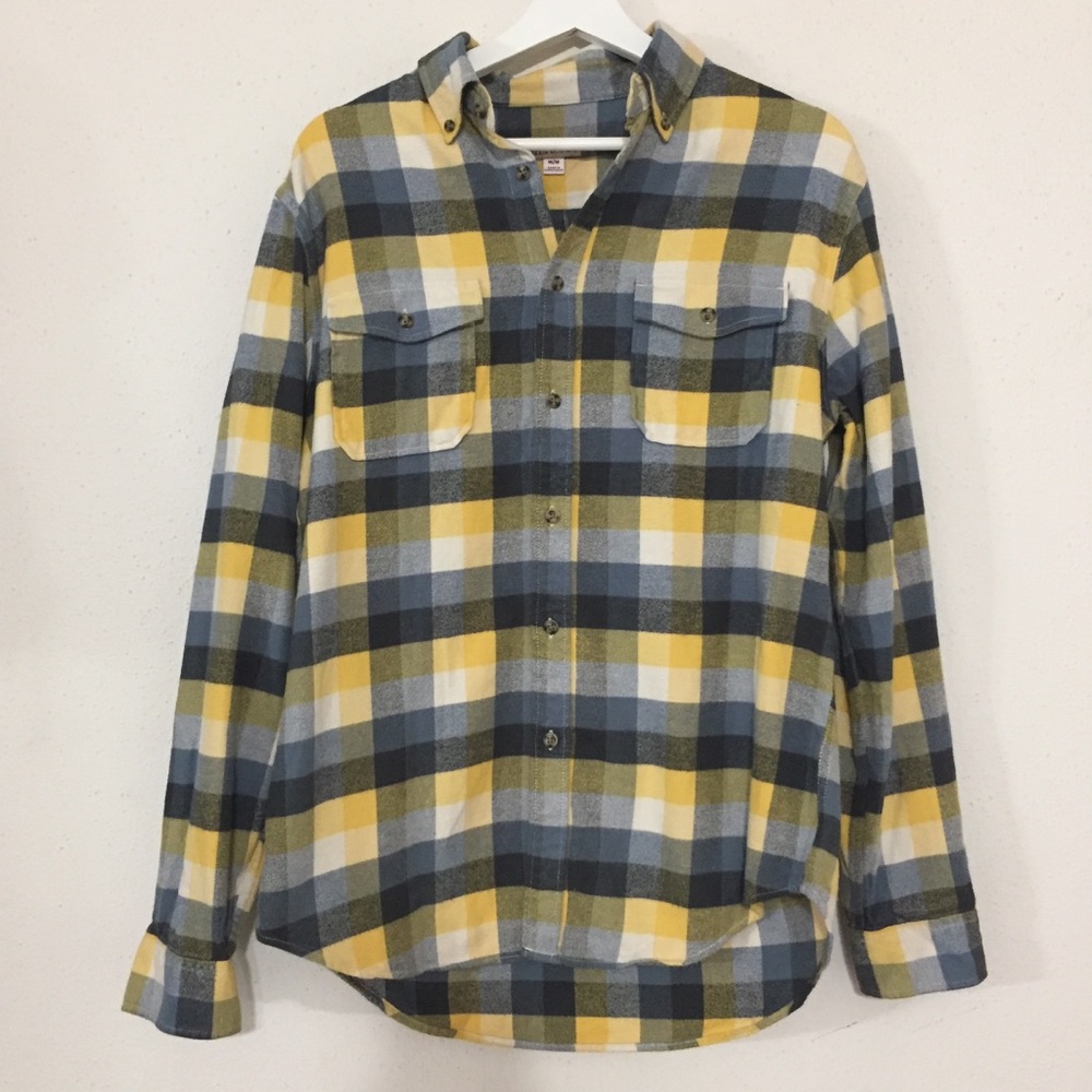  MERONA MENS YELLOW BLACK FLANNEL
